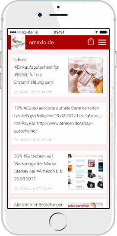 Mobile Gutschein App