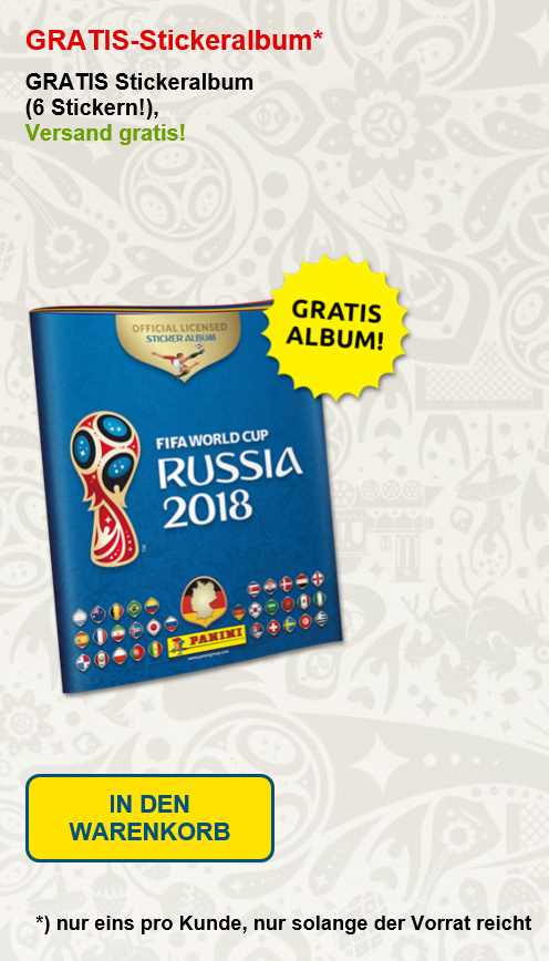 Gratis Panini Sammel-Album WM 2018