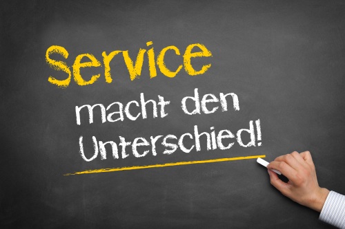 Service macht den Unterschied